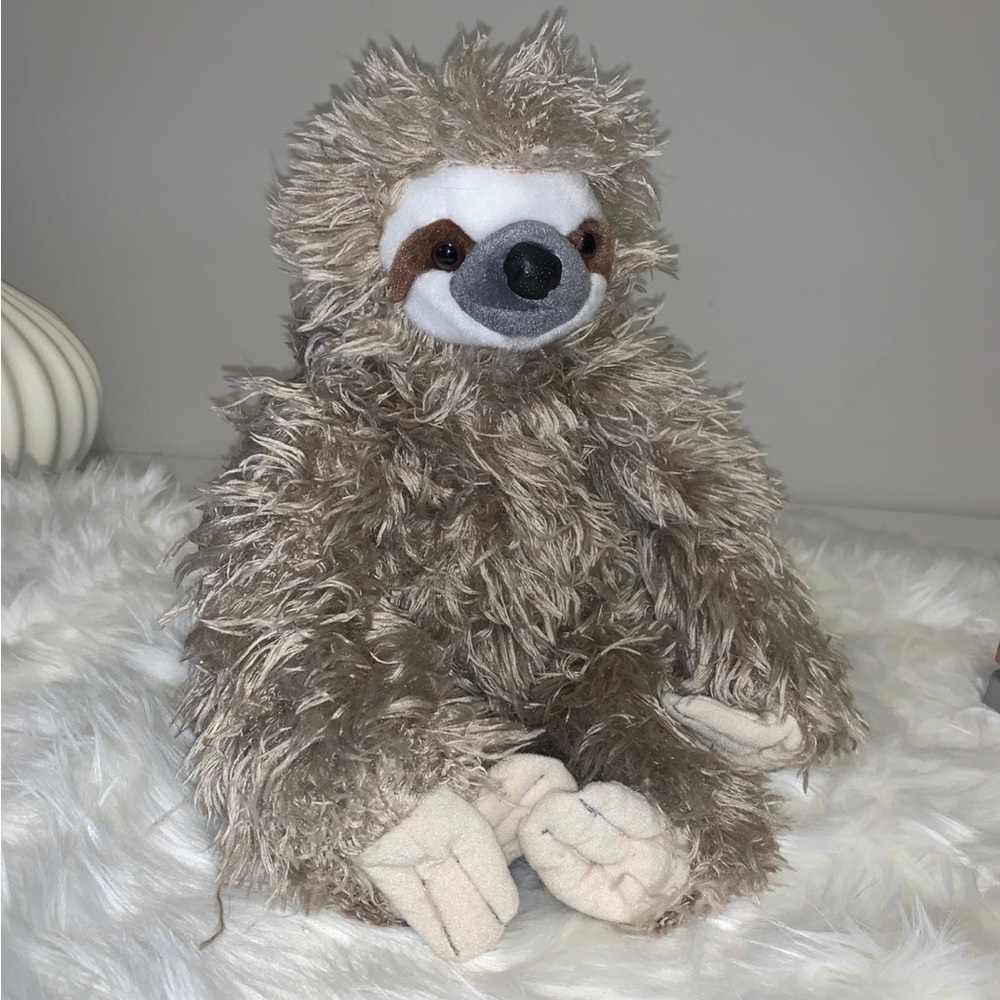 Wild Republic 16” Sloth Plush GUC Cuddlekins